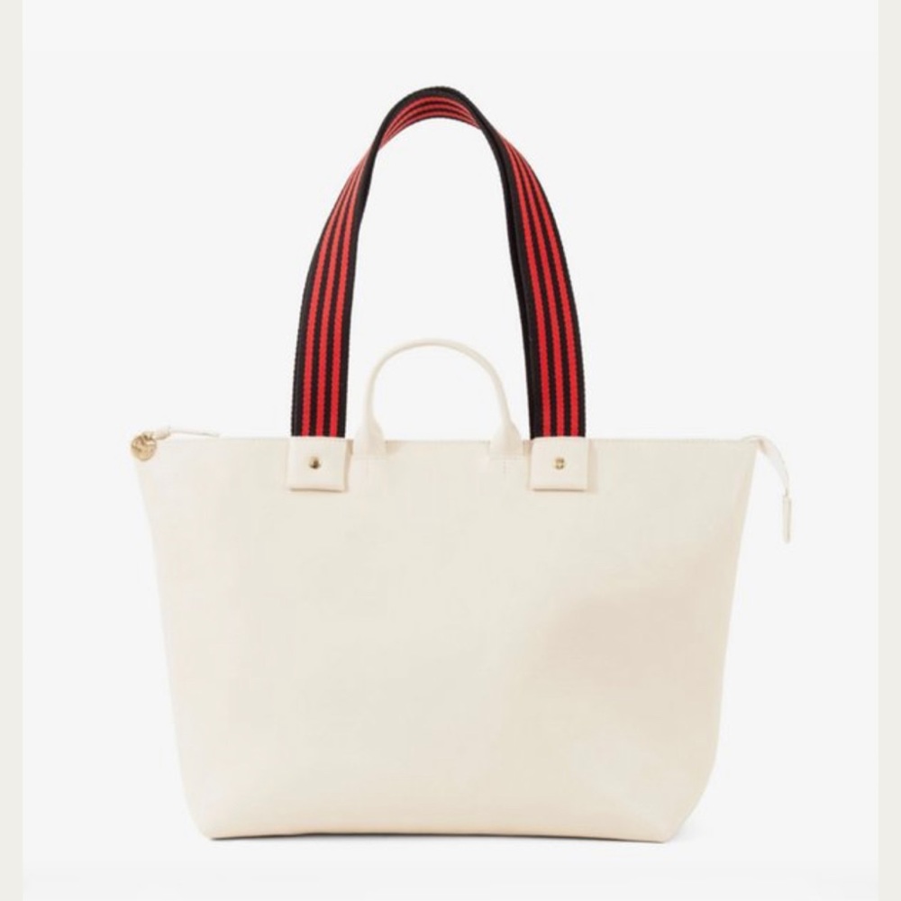 Clare V Le Zip Sac in Rustic Cotton